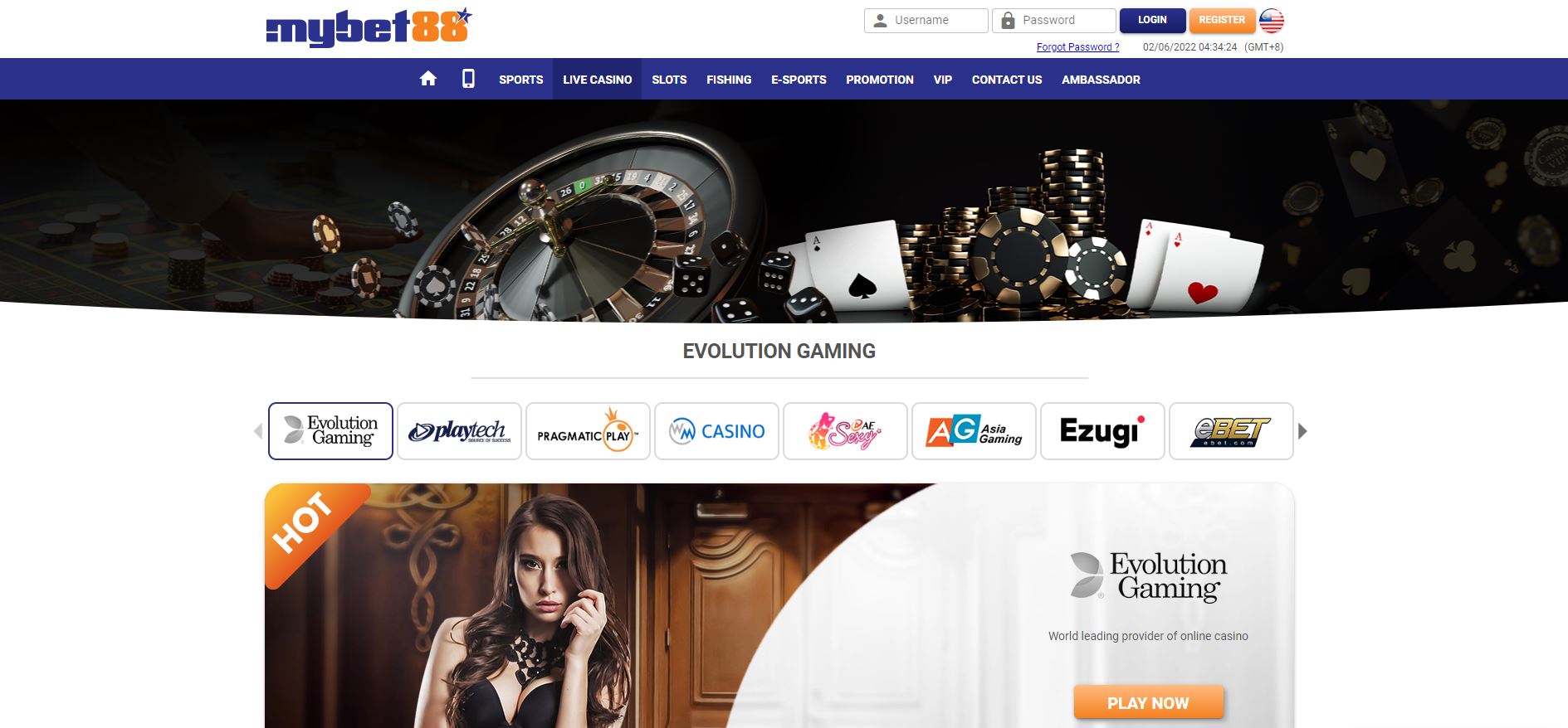 mybet88-available-games-live-casino