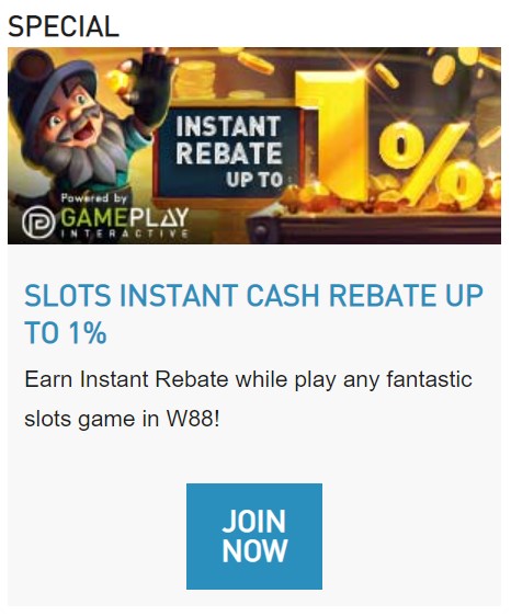 W88-bonuses-and-promotions-weekly-slots-cash-rebate