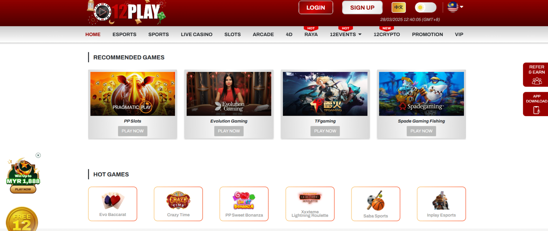 12play casino games